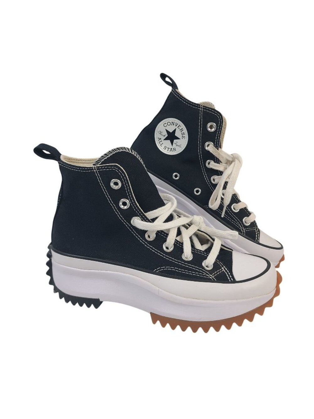 Converse Run Star Hike Hi Platform Black Sneakers Size M5, W6.5 Unisex High Top